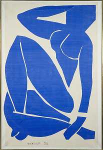 《蓝色裸体III》，1952年 by Henri Matisse