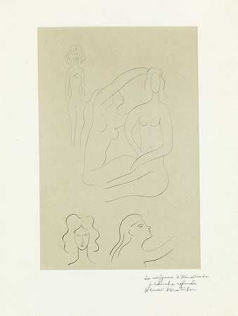 赫罗迪亚的发型，1932年 by Henri Matisse