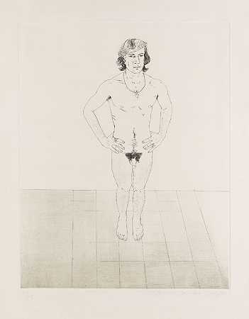 彼得，1969年。 by David Hockney