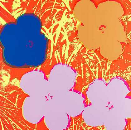 花卉，1970年。 by Andy Warhol