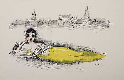 塞纳河，巴黎之旅，1960年 by Kees van Dongen