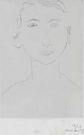年轻的波兰人，约1917年 by Henri Matisse