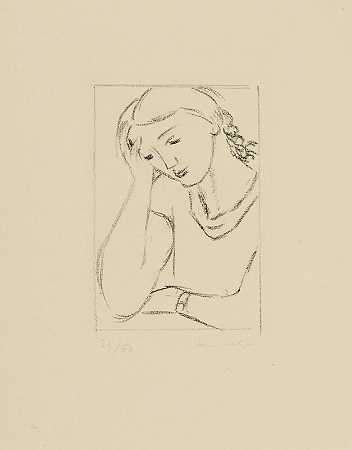 《疲倦》，1925年 by Henri Matisse