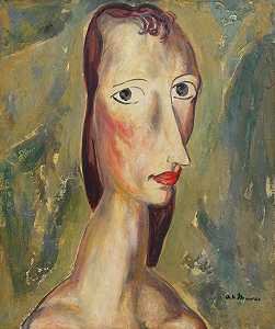女孩，1926-1927 by Alfred H. Maurer