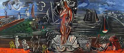 安菲特里特，1938年 by Raoul Dufy