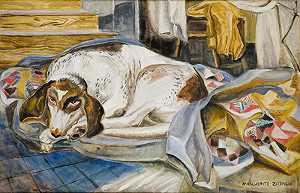《老猎犬》，1959年 by Marguerite Zorach