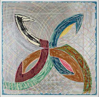 1965年罗尼·彼得森五世的极坐标 by Frank Stella