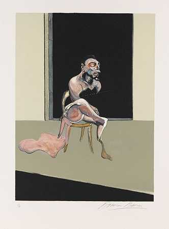 Triptyque 1972年8月，1979年。 by Francis Bacon