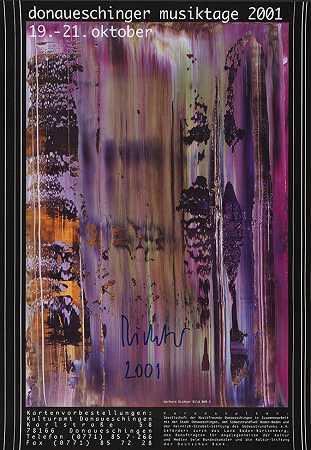 平台：多瑙辛格音乐时代，2001年。 by Gerhard Richter