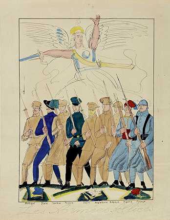 盟军，1915年 by Raoul Dufy