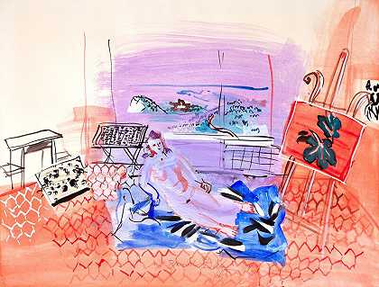 文思工作室，1945年 by Raoul Dufy