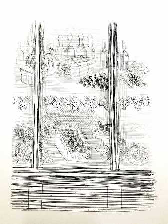 拉乌尔·杜菲（Raoul Dufy）1940年创作的原始蚀刻“板材” by Raoul Dufy