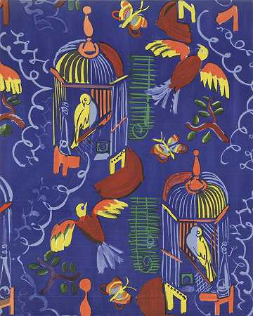 鸟类，1965年 by Raoul Dufy
