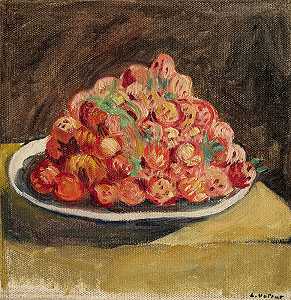 草莓，1926年 by Louis Valtat
