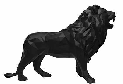 黑狮，2016年 by Richard Orlinski