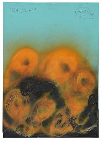 豆荚花，1979年。 by Otto Piene