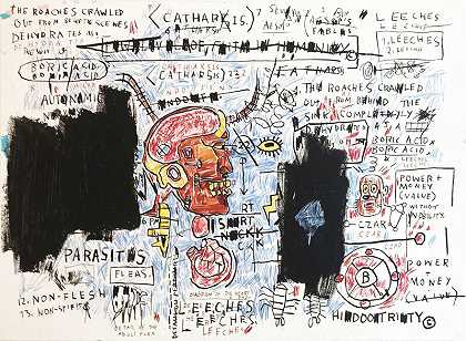 水蛭，1982-83/2017 by Jean-Michel Basquiat