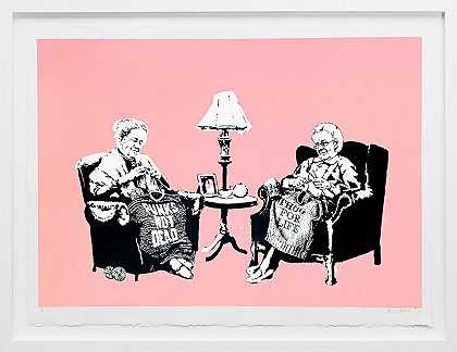奶奶们，2006年 by Banksy