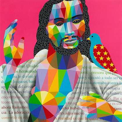Queer Jesus，2021 by Okuda San Miguel