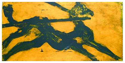 “Bucephalus”，1983年，金属货架上的油，标题/签名/日期，纽约美国运通纽约迈克尔·克莱恩画廊，1983年 by James Nares