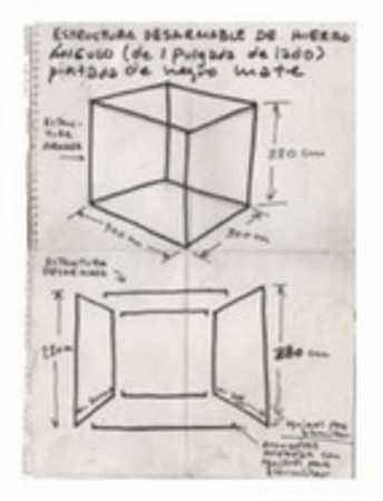 空气棱镜平面（空气棱镜空间坐标的物化），1967年 by J. Pablo Renzi