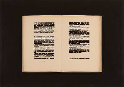 PAGES，1974年 by Emilio Isgrò