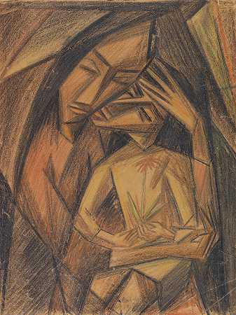 麦当娜，1918年。 by Emil Maetzel