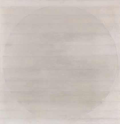 白色圆圈，1966年。 by Raimund Girke