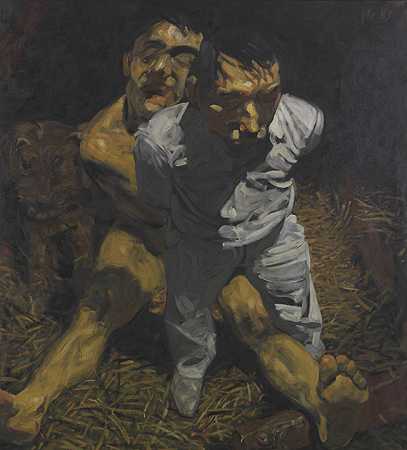 囚犯的人质，1983年。 by Johannes Grützke