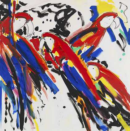 鹦鹉，1992年。 by Luciano Castelli