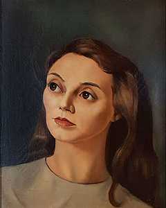 女性肖像，1946年 by Leonor Fini