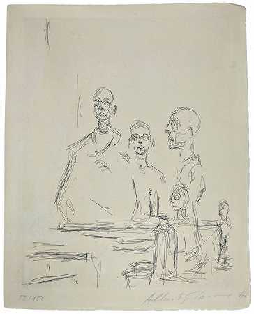 工作室雕塑，1964年 by Alberto Giacometti