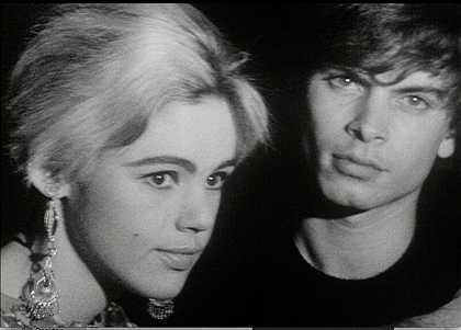 Edie Sedgewick和Kipp Stagg屏幕测试，1965年 by Andy Warhol