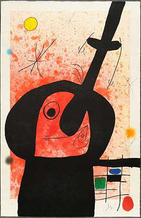 《强大的思想家》，1969年 by Joan Miró