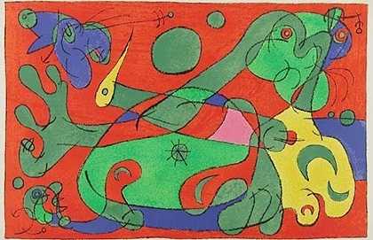 十、UBU ROI:战争，1966年 by Joan Miró