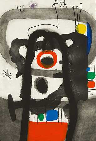 《愤怒的人》，1967年 by Joan Miró