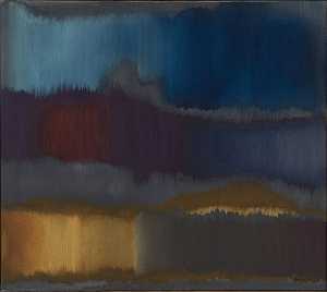 Grau Blue，1964年 by Fritz Winter