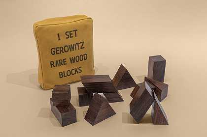 1套Gerowitz稀有木块，1967年 by Judy Chicago