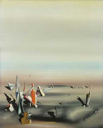 1940年《不可预见的未来》 by Yves Tanguy