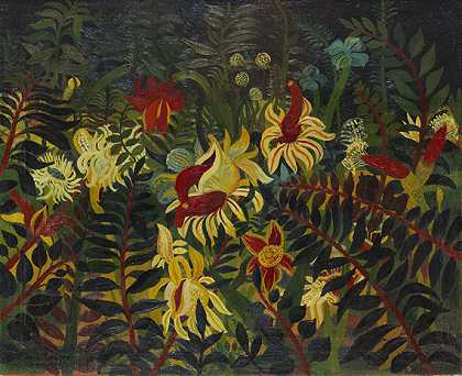 热带花卉和植物/外来植物，1934年。 by Josef Scharl