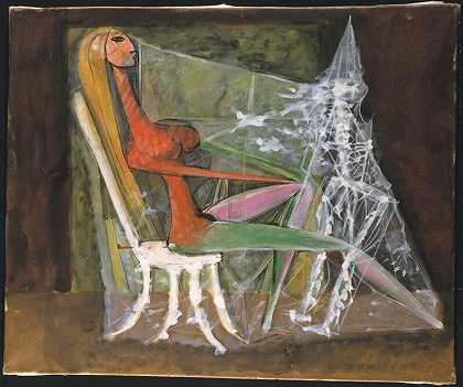 冰骑士，1938年 by Victor Brauner