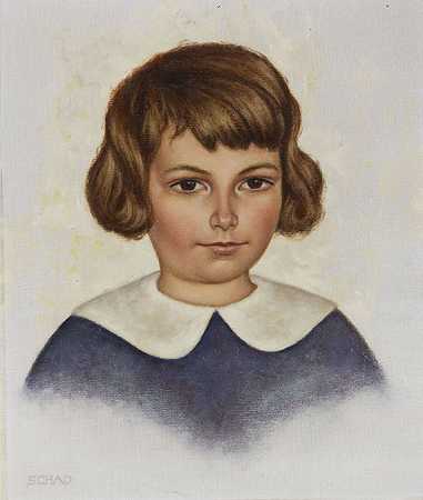 儿童图片达格玛·贝尔哈德，196年。 by Christian Schad