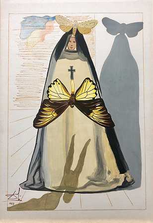 勒特里科恩，1959年 by Salvador Dalí