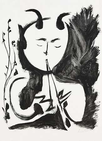 野生动物音乐家第4期，1948年。 by Pablo Picasso
