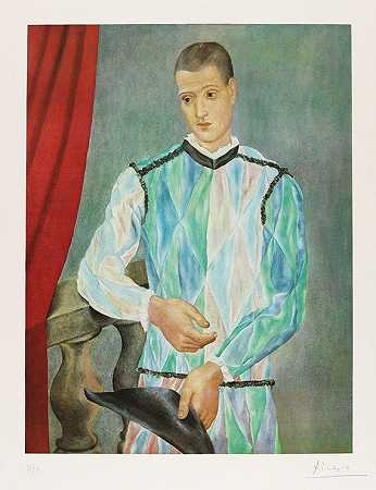 《丑角》，1966年。 by Pablo Picasso