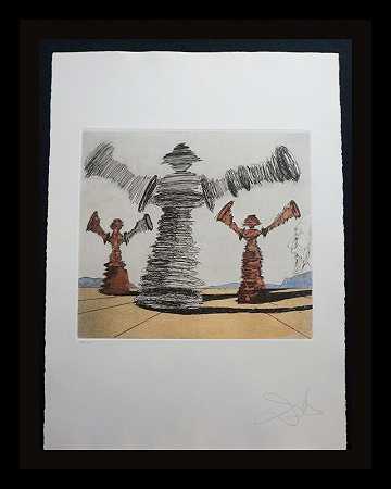 唐·奎肖特·德拉曼查的故事《沉沦的人》，1980年 by Salvador Dalí