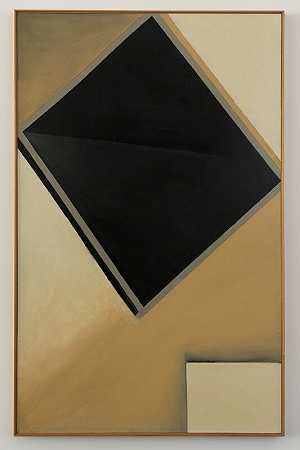 黑钻石，白广场，1961年 by Colin McCahon