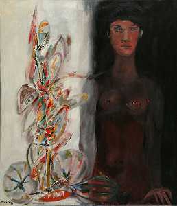 《戴着花环的女人》，1967年 by Mariano Rodriguez