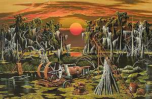 沼泽，1969年 by John Rogers Cox