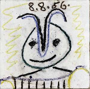 动物头，1956年 by Pablo Picasso